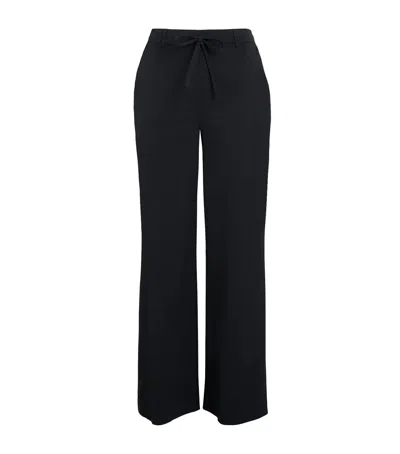 Mm Max Mara Technical Jersey Gerona Trousers In Blue