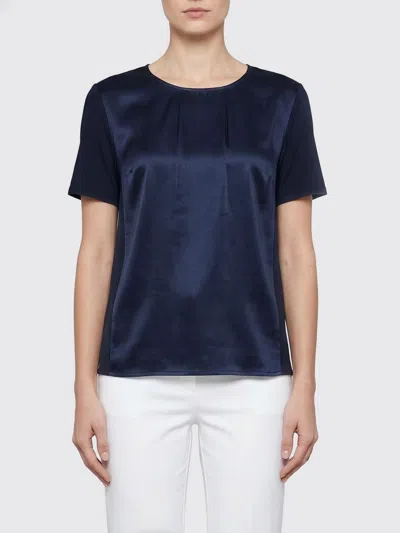 Mm Max Mara Top  Woman Color Blue