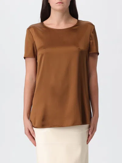 Mm Max Mara Top  Woman Color Brown