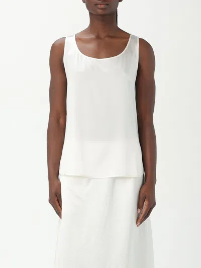 Mm Max Mara Top  Woman Color White