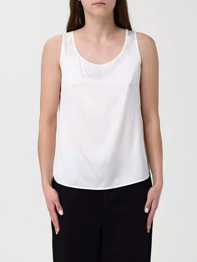 Mm Max Mara Top Woman  In White