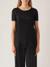 Mm Max Mara Silk Blouse In Black