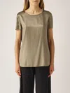 Mm Max Mara Silk Blouse In Green