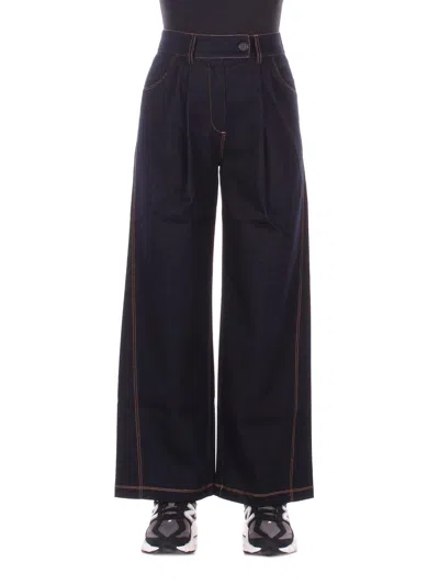 Mm Max Mara Trousers Blue