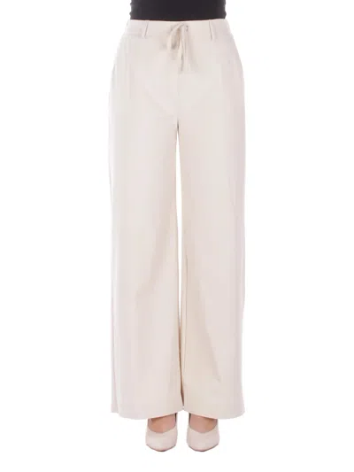 Mm Max Mara Trousers Cream In Neutral
