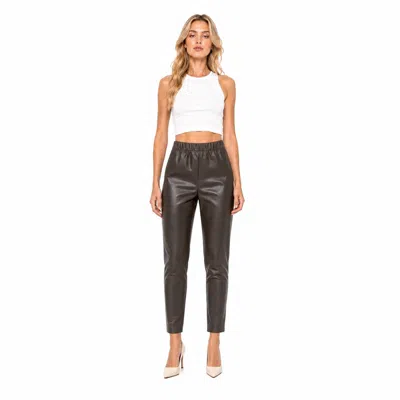 Mm Max Mara Trousers In Testa Di Moro Marrone