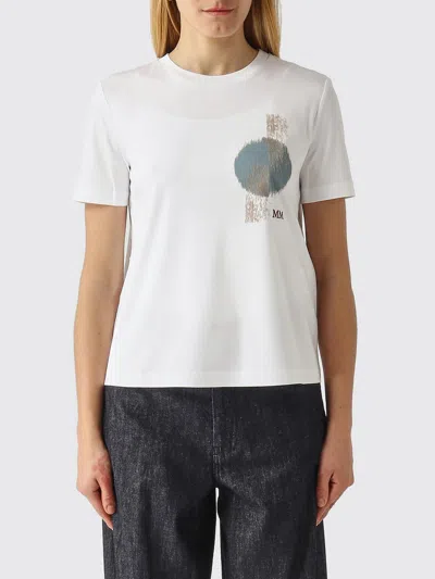 Mm Max Mara Tシャツ  レディース カラー ホワイト In White
