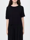 Mm Max Mara Viscose T-shirt In Black