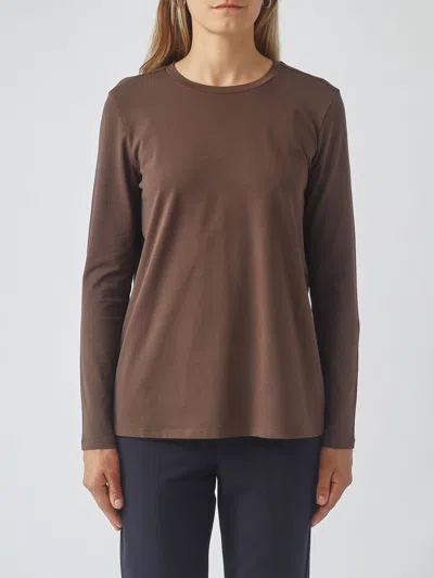 Mm Max Mara T-shirt Woman Color Cocoa In Brown