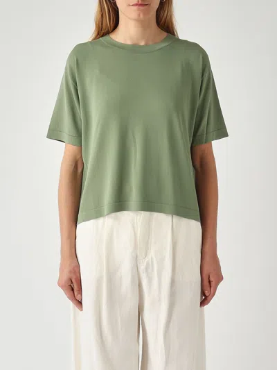 Mm Max Mara Viscose T-shirt In Green