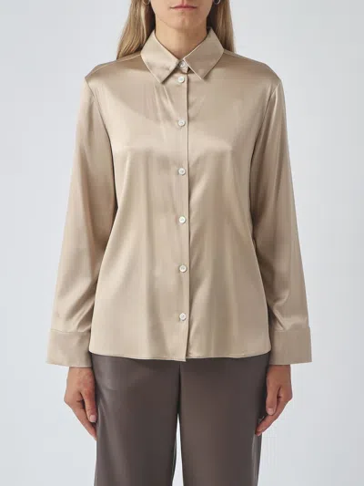Mm Max Mara T-shirt Woman Color Sand In Silver