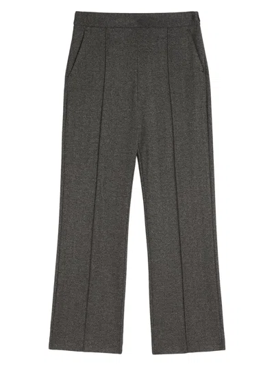 Mm Max Mara Women's Cropped Jersey Trousers In Gray