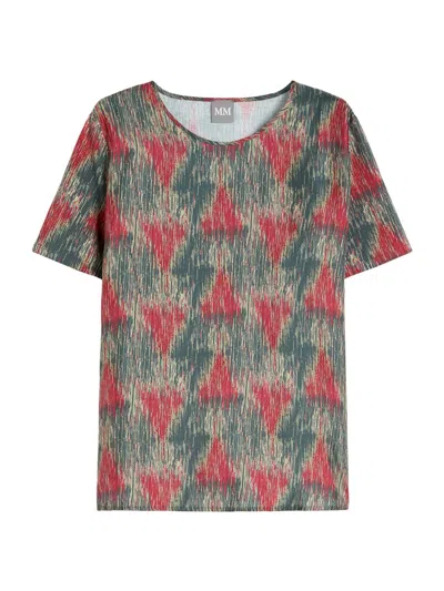 Mm Max Mara Women's Jersey And Silk T-shirt In Multi