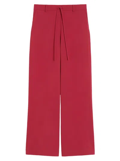 Mm Max Mara Women's Jersey Joggers In Red