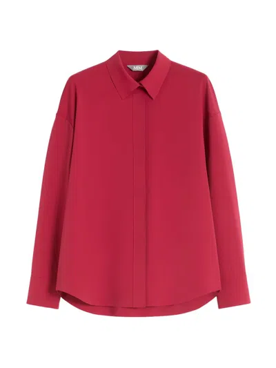 Mm Max Mara Women's Jersey Shirt In Red
