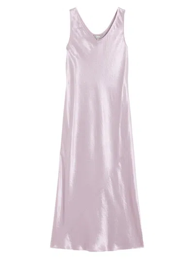 Mm Max Mara Women's Long Shiny Satin Dress In Multi