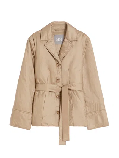 Mm Max Mara Women's Padded Light Nylon Jacket In Neutral