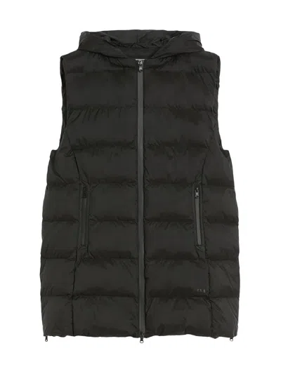 Mm Max Mara Women's Padded Nylon Canvas Gilet In Black