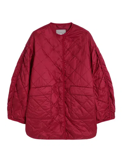 Mm Max Mara Women's Quilted Nylon Overshirt In Red