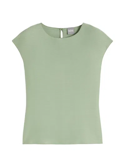 Mm Max Mara Women's Sleeveless Ottoman Jersey Top In Green