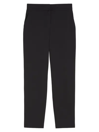 Mm Max Mara Women's Technical Jersey Trousers In Black
