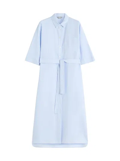 Mm Max Mara Women's Washed Linen Shirt Dress In Multi