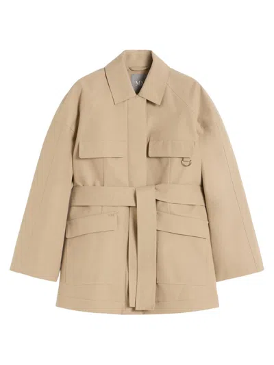 Mm Max Mara Women's Water Repellent Gabardine Saharan Jacket In Neutral