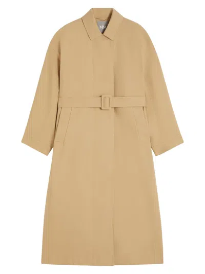 Mm Max Mara Women's Water Repellent Gabardine Trench Coat In Neutral