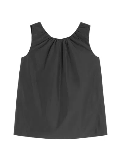 Mm Max Mara Women's Water Repellent Taffeta Top In Black
