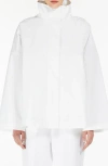 Mm Preston Tech Water Repellent Rain Jacket In Optical White
