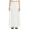 Mm Roal Modal Blend Maxi Skirt In White