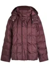 Mm Romolo Quilted Shell Jacket In Purple