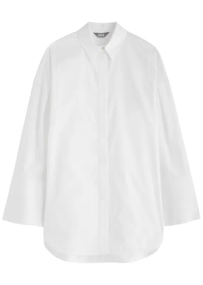 Mm Sapore Cotton-poplin Shirt In White