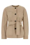 Mm Studio Boho Suede Leather Jacket In Brown