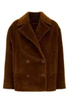 Mm Studio Coats In Brown