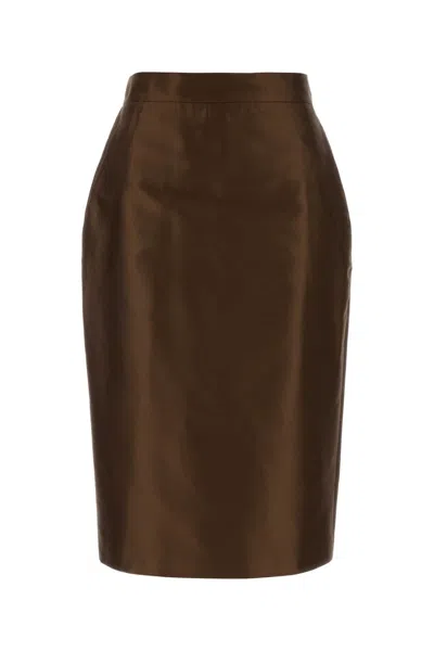 Mm Studio Egoista Skirt In Brown