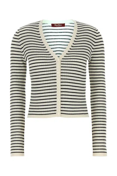 Mm Studio Embroidered Silk Blend Trieste Cardigan In Printed