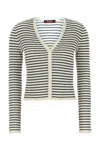 Mm Studio Embroidered Silk Blend Trieste Cardigan In Printed