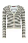 Mm Studio Embroidered Silk Blend Trieste Cardigan In Printed