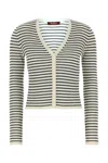 Mm Studio Embroidered Silk Blend Trieste Cardigan In Printed