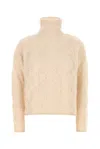 Mm Studio Light Pink Wool Blend Scacco Sweater In Neutral