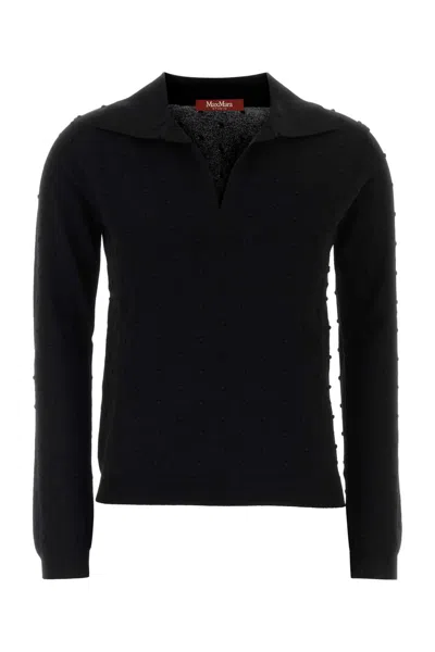 Mm Studio Viscose Blend Colono Knit Polo Shirt In Animal Print