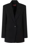 Mm Studio White Triacetate Blend Furetto Blazer