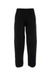 Mm Studio Black Viscose Blend Dula Pant In Black