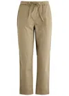 Mm Tapered Stretch-cotton Trousers In Sand