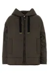 Mm The Cube Brown Polyester Daria Padded Jacket In Brown