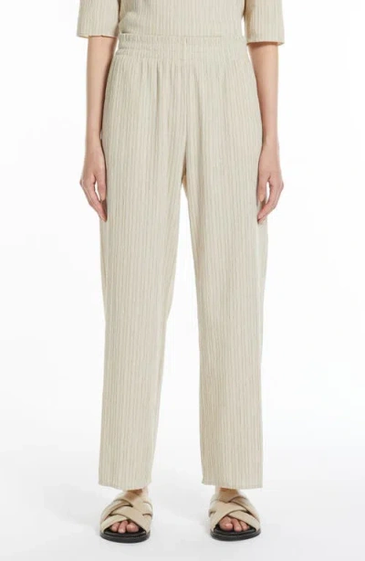 Mm Toronto Crinkle Cotton Blend Pants In Sand