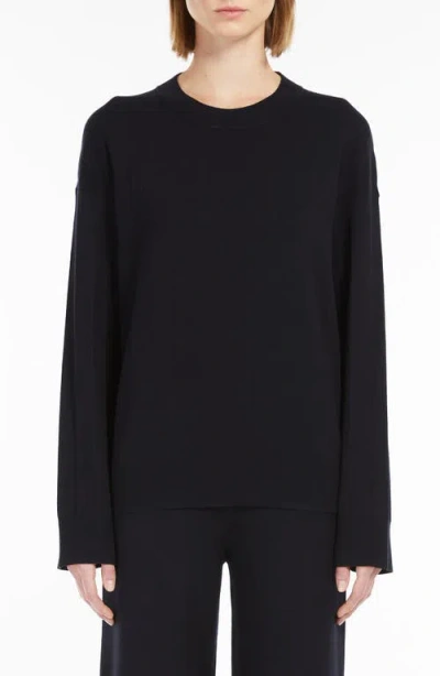 Mm Zitto Crewneck Sweater In Navy