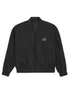 Mm6 By Maison Margiela X Salomon Lightweight Black Nylon Jacket With Design