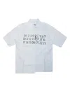 Mm6 Junior Mini Bi-material Shirt With Numeric Series In Multi
